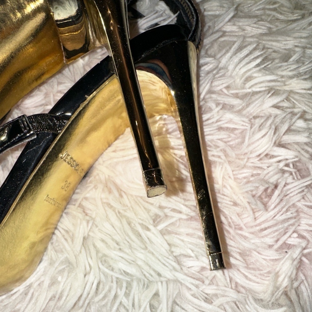 New JESSICA RICH Goddess Sandal in Black Size 38 - Picture 7 of 9